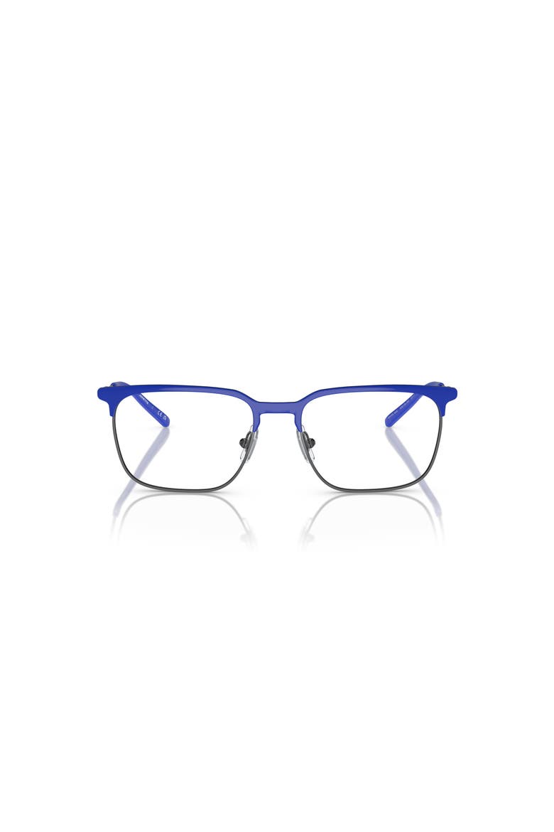 53mm Rectangle optical glasses, Alternate, color, Cerulean Blue
