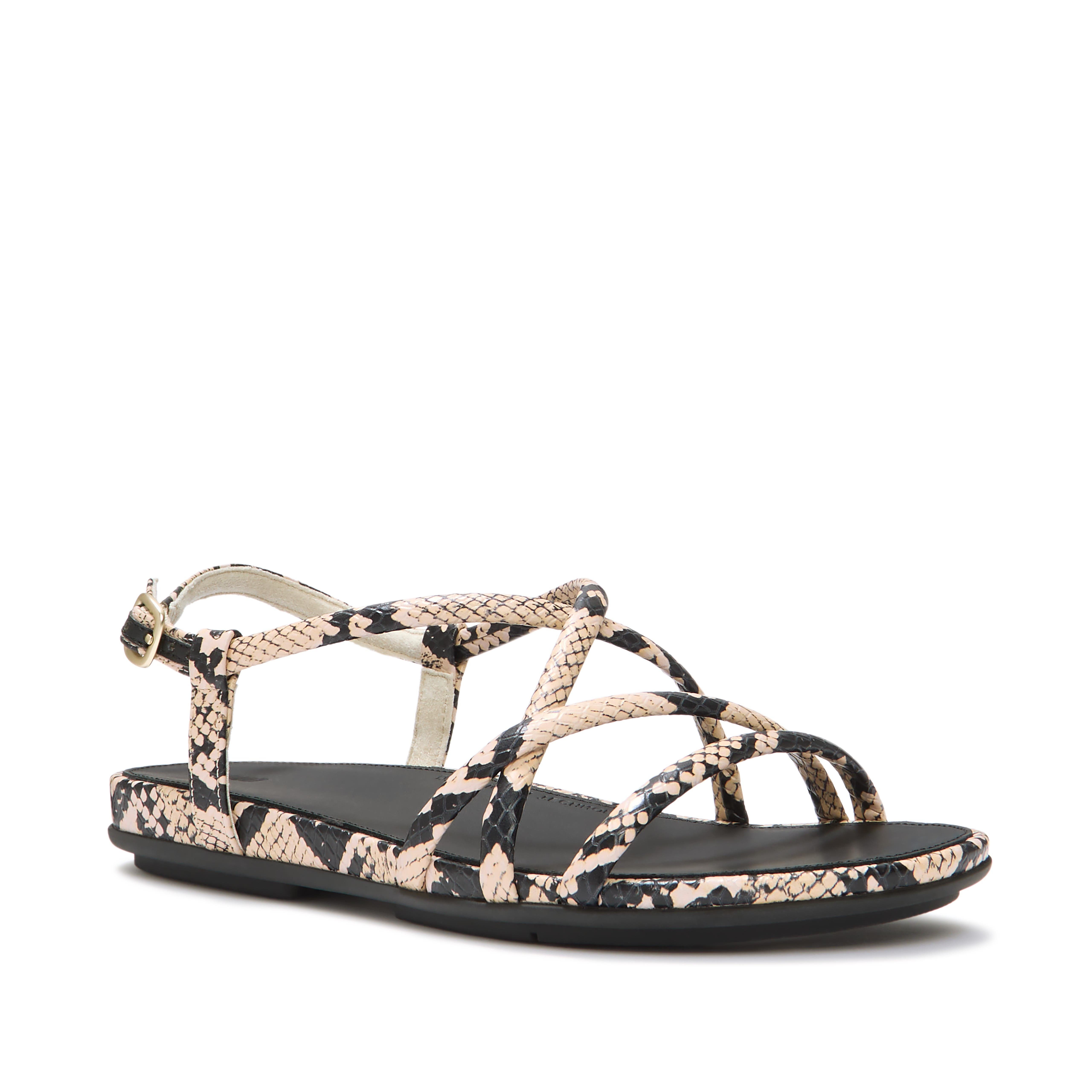Gracie Snake Sandals, Main, color, Hazy Taupe/Black