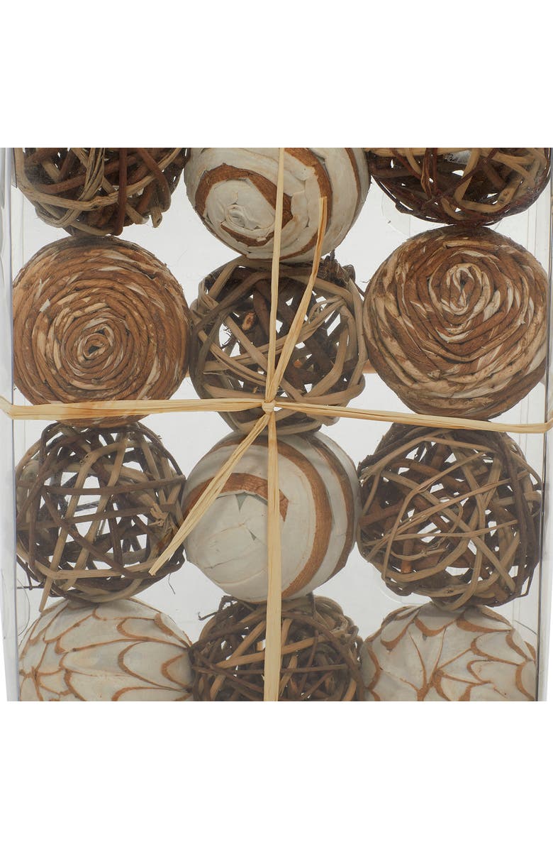 SONOMA SAGE HOME Brown Dried Handmade Orbs & Vase Filler - Set of 2, Alternate, color, Brown