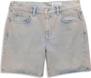 AG Ex-Boyfriend Mid Thigh Denim Shorts