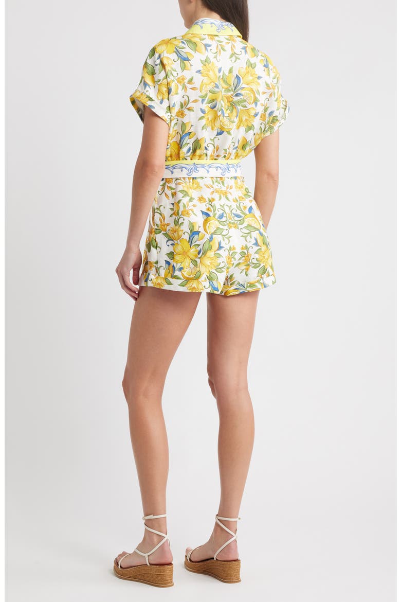Sicily Linen Romper, Alternate, color, OFF-WHITE