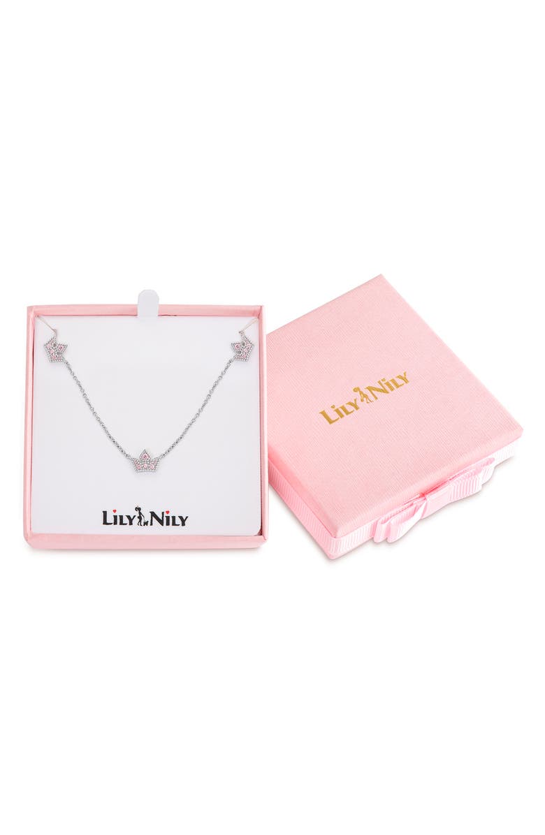 Lily Nily Tiara Frontal Necklace, Alternate, color, Silver