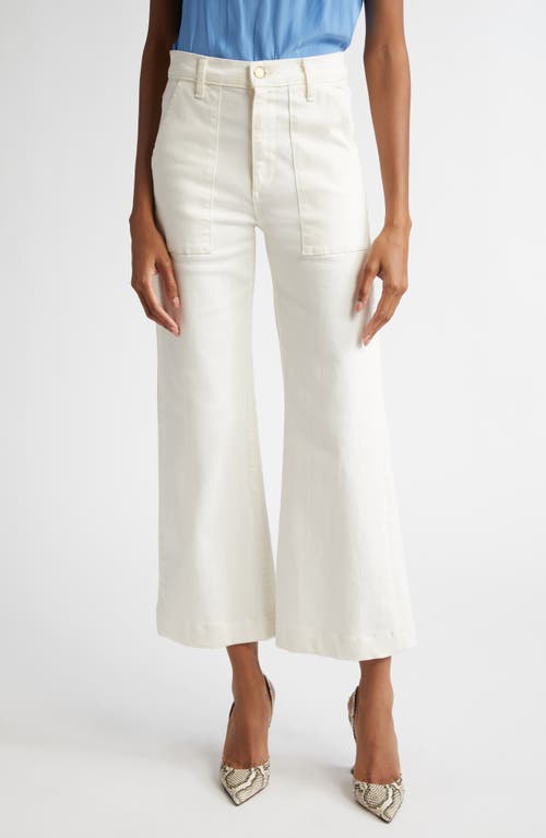 Ramy Brook Clifford Crop Flare Leg Jeans In White