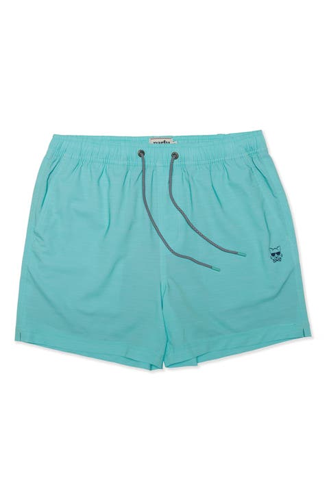 Happy Hour Solid Swim Trunks
