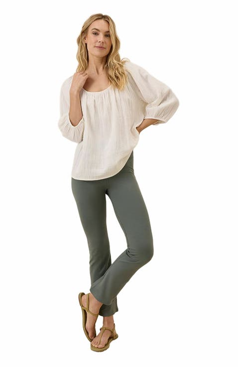 On the Go-To Cropped Bootcut Legging Made with Organic Cotton
