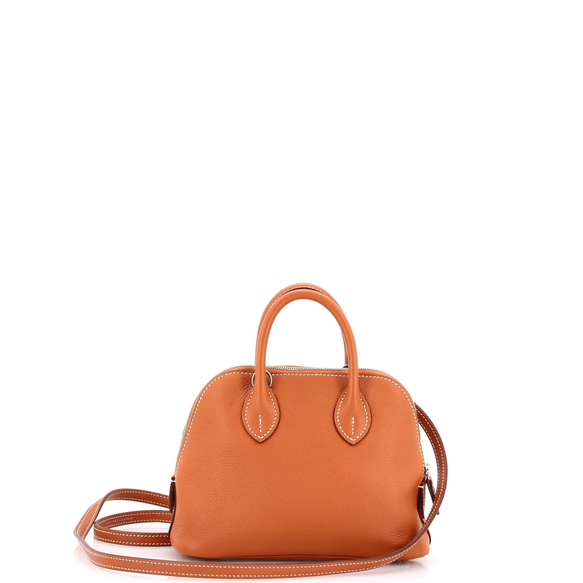 Pre-Owned Hermes Bolide 1923 Bag Evercolor Mini, Alternate, color, Gold