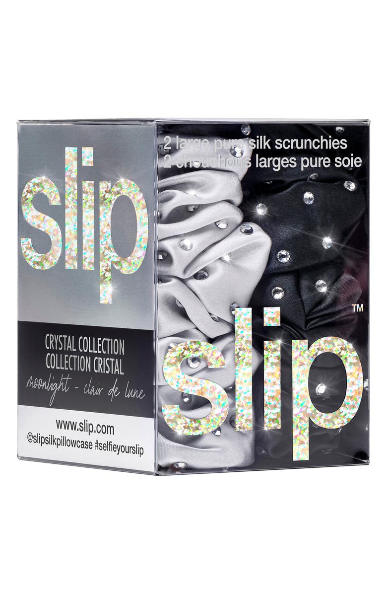 slip Moonlight Pure Silk Scrunchie Set, Alternate, color,