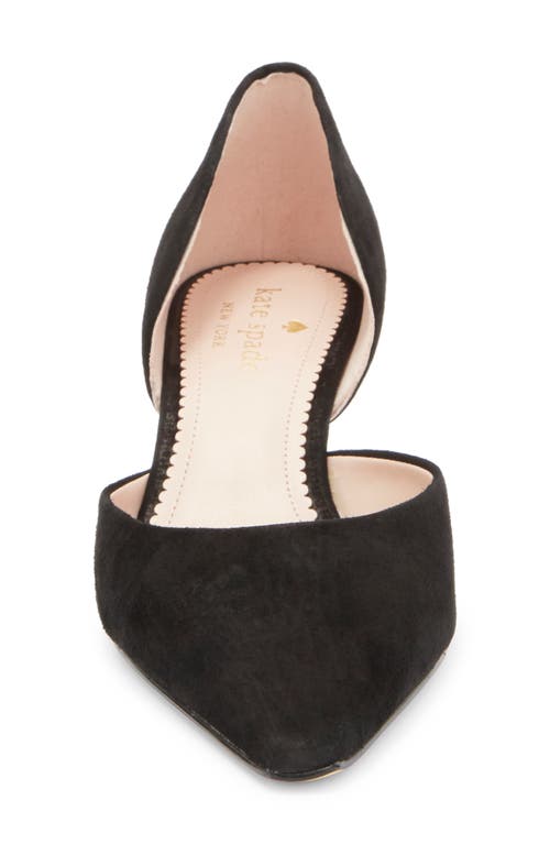 Kate Spade New York Dover Kitten Heel D'orsay Pump In Black