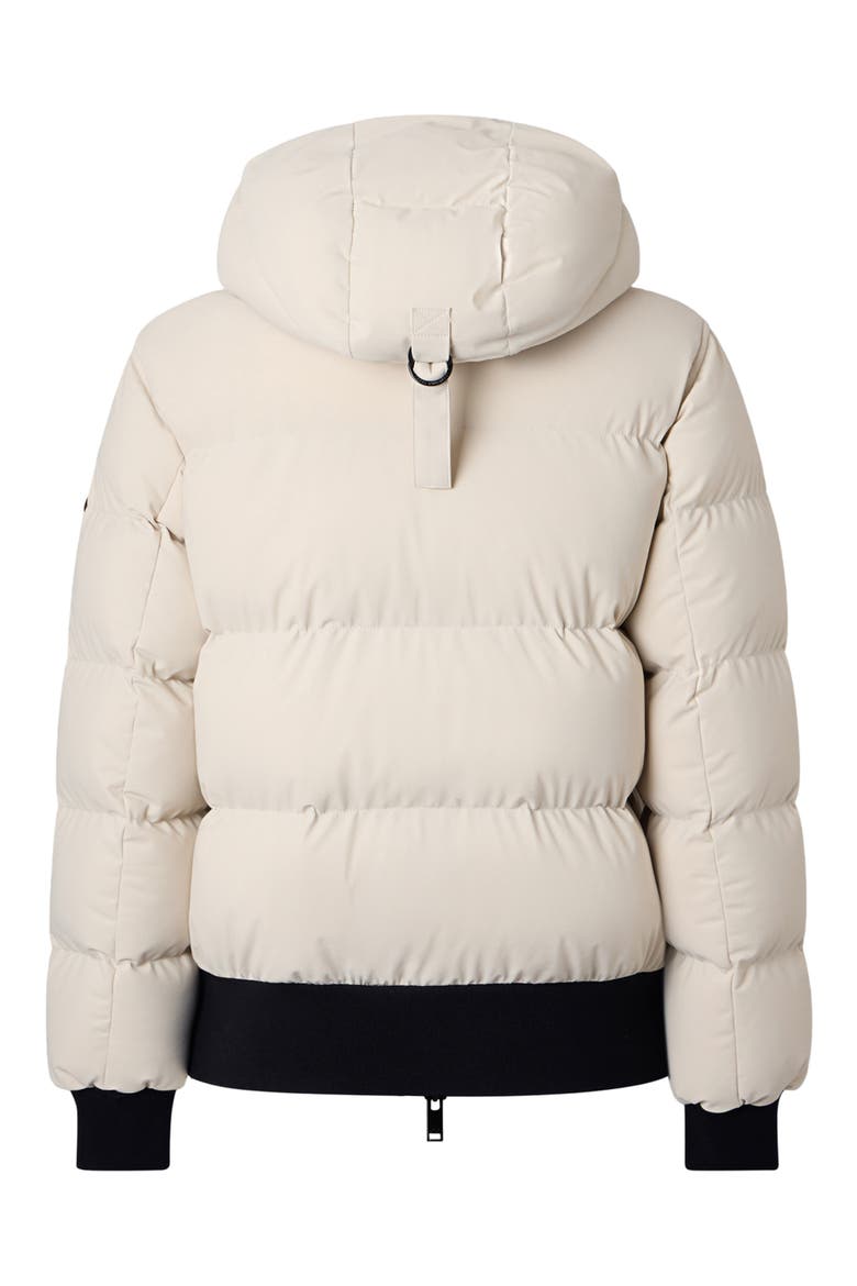 Soho 800 Fill Power Down Puffer Bomber Jacket, Alternate, color, ALABASTER