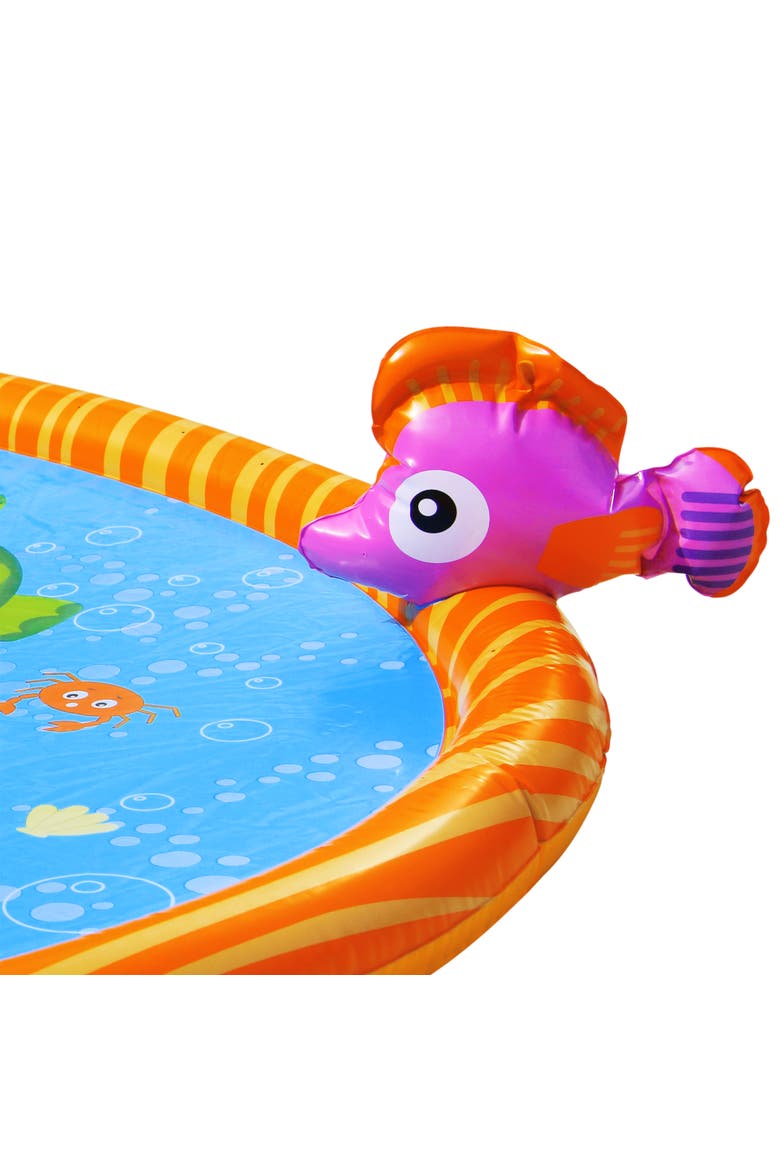 58 Inch Sprinkle Friends Outdoor Water Play Mat, Alternate, color, Multicolored
