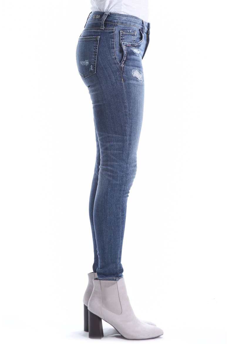 Mia Toothpick Skinny Jeans, Alternate, color, RALLIED
