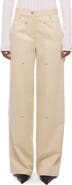 Helmut Lang Rivet Detail Cotton Carpenter Pants