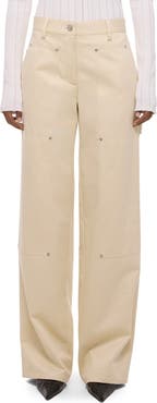 Helmut Lang Rivet Detail Cotton Carpenter Pants