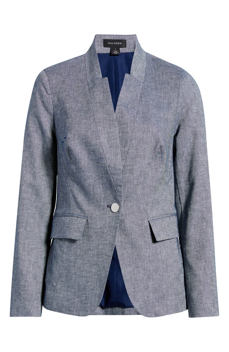 Halogen<sup>®</sup> One-Button Blazer, Main, color, Indigo
