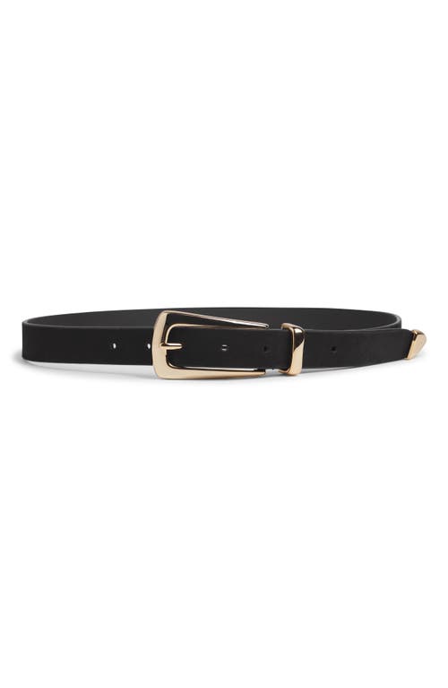 Favorite Daughter The Suede Statement Belt In Black
