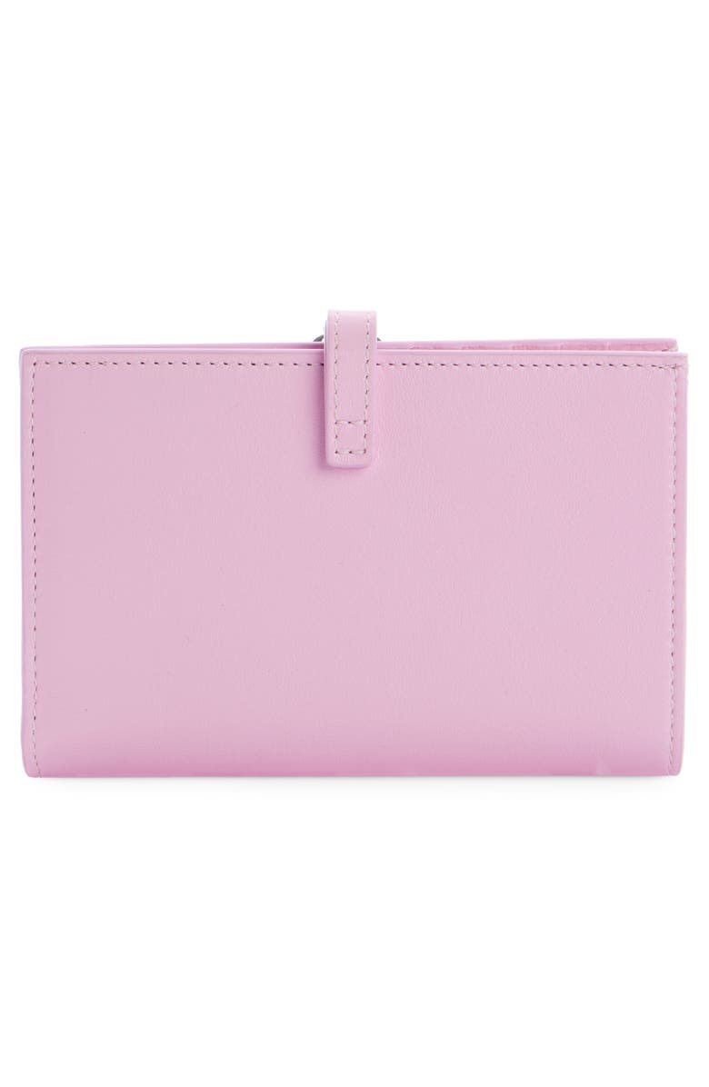 Givenchy Voyou Leather Bifold Wallet, Main, color, 662-Candy Pink