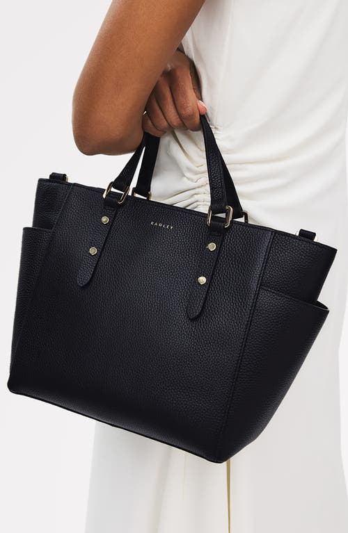 Radley Silk Street Medium Ziptop Satchel Bag In Black