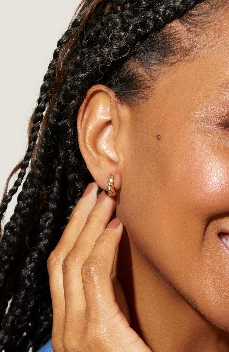 Ana Luisa Twisted Hoop Earrings - Paris Mini, Alternate, color, Gold