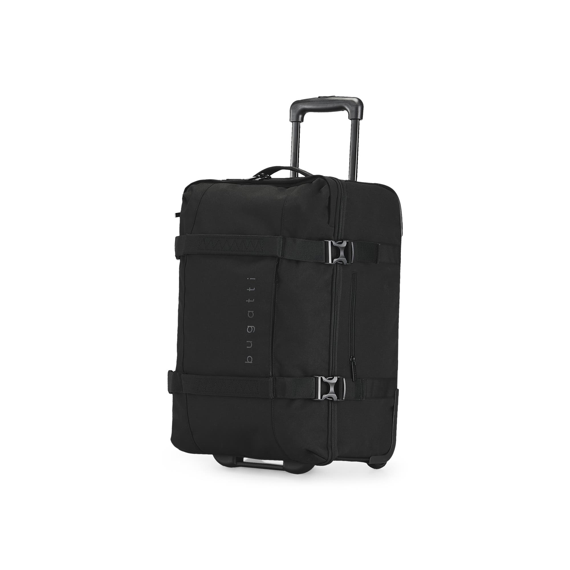 bugatti Denver Carry-on Travel Duffle on Wheels, Alternate, color, Black