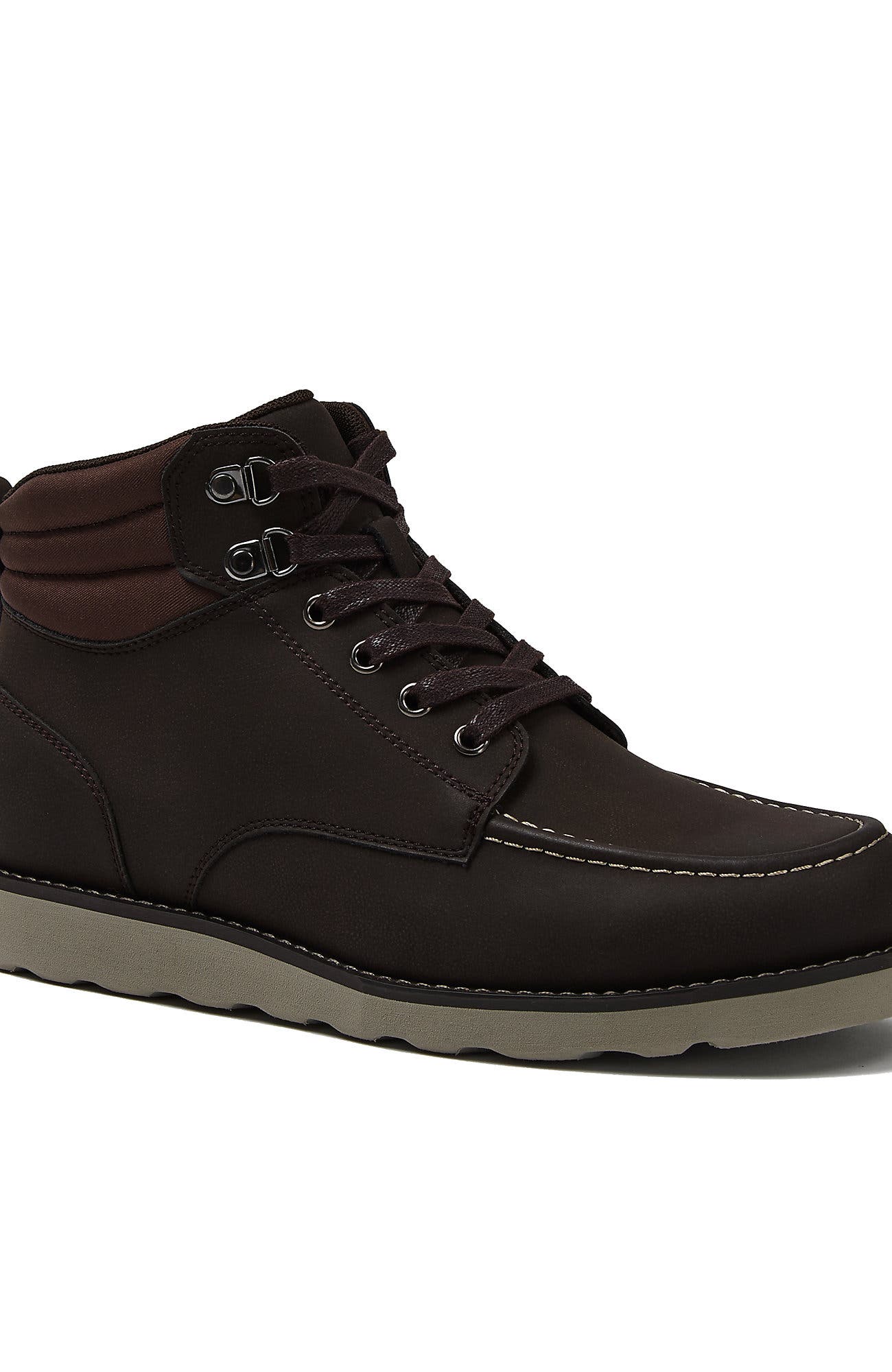 Casual Moc Toe Boots, Main, color, Espresso