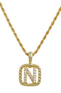 SAVVY CIE JEWELS Initial Pendant Necklace
