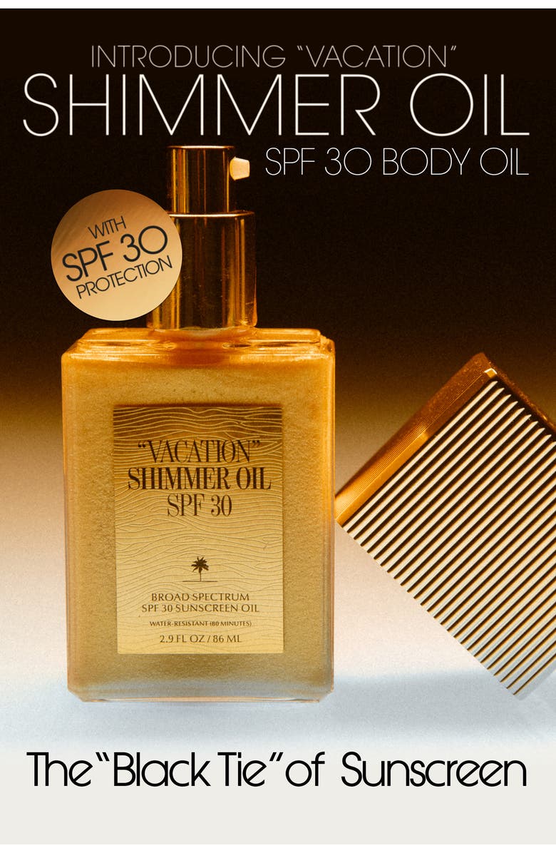 Vacation Shimmer Oil SPF 30 Sunscreen, Alternate, color, 
