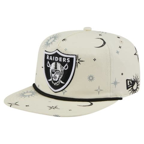 Men's New Era Cream Las Vegas Raiders Celestial Golfer Adjustable Hat