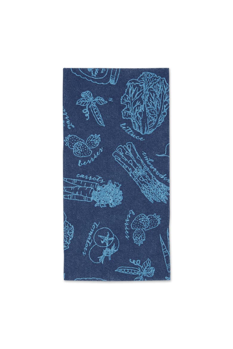 Reusable Market Print Fridge Liner Set/6, Alternate, color, Nautical Blue