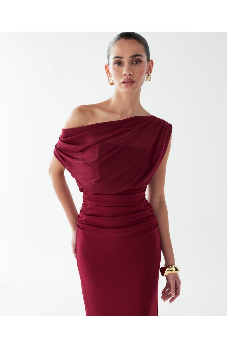 BWLDR Frea Maxi Dress, Alternate, color, Burgundy