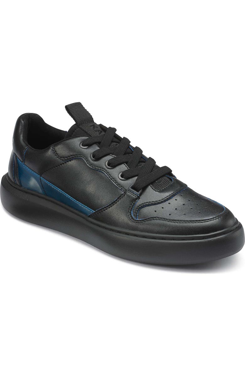 KARL LAGERFELD PARIS Recycled Leather Lace-up Sneaker, Main, color,