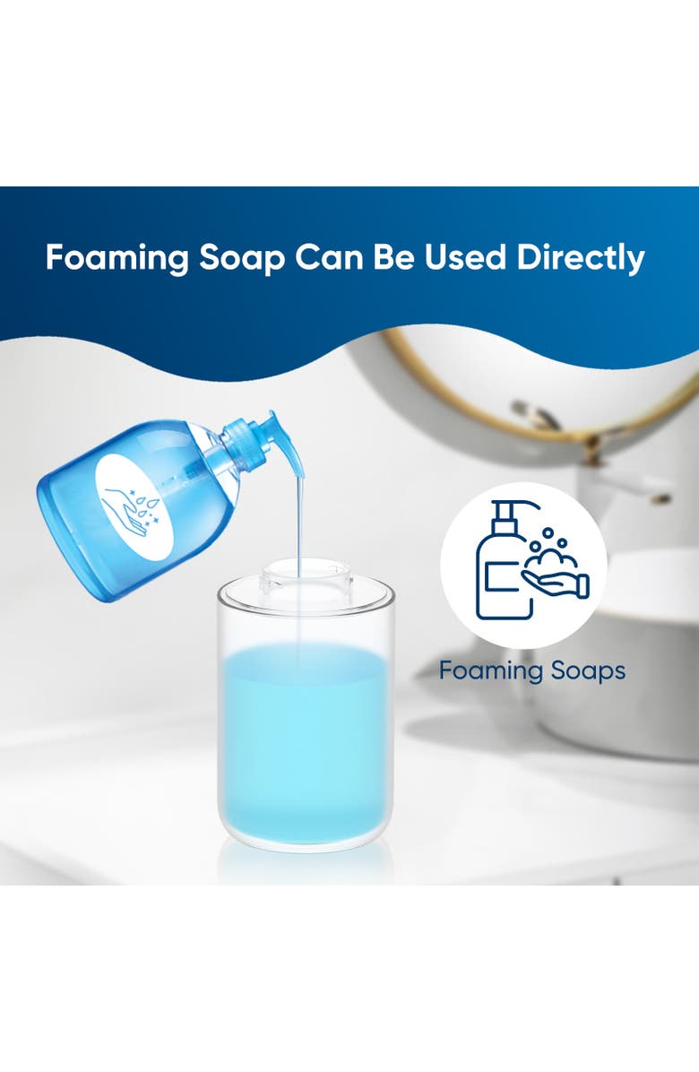 Sonicgrace Touchless Foaming Soap Dispenser, Alternate, color, White