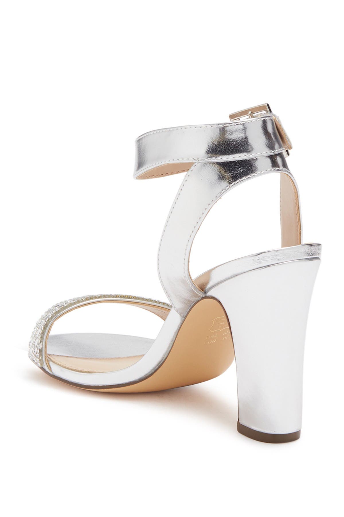 Nina Sharon Embellished Stone Block Heel Sandal (Women) | Nordstromrack