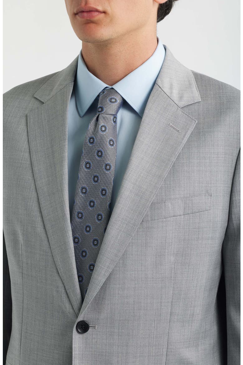 Jetsetter Standard Fit Grey Stretch Wool Suit Jacket, Alternate, color, LIGHT GREY