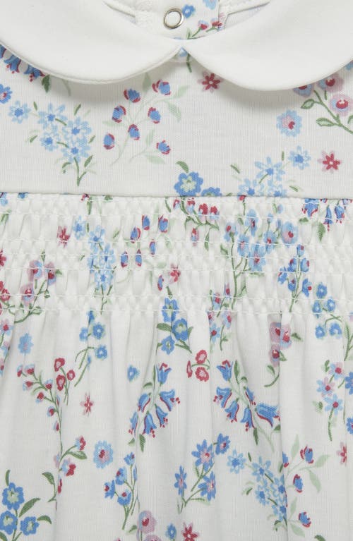 Little Me Floral Trellis Pima Cotton Footie In Multi