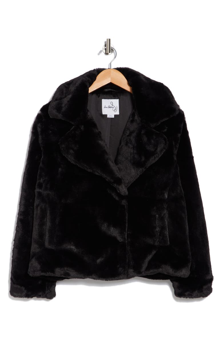 Sam Edelman Faux Fur Notch Collar Jacket, Alternate, color, 