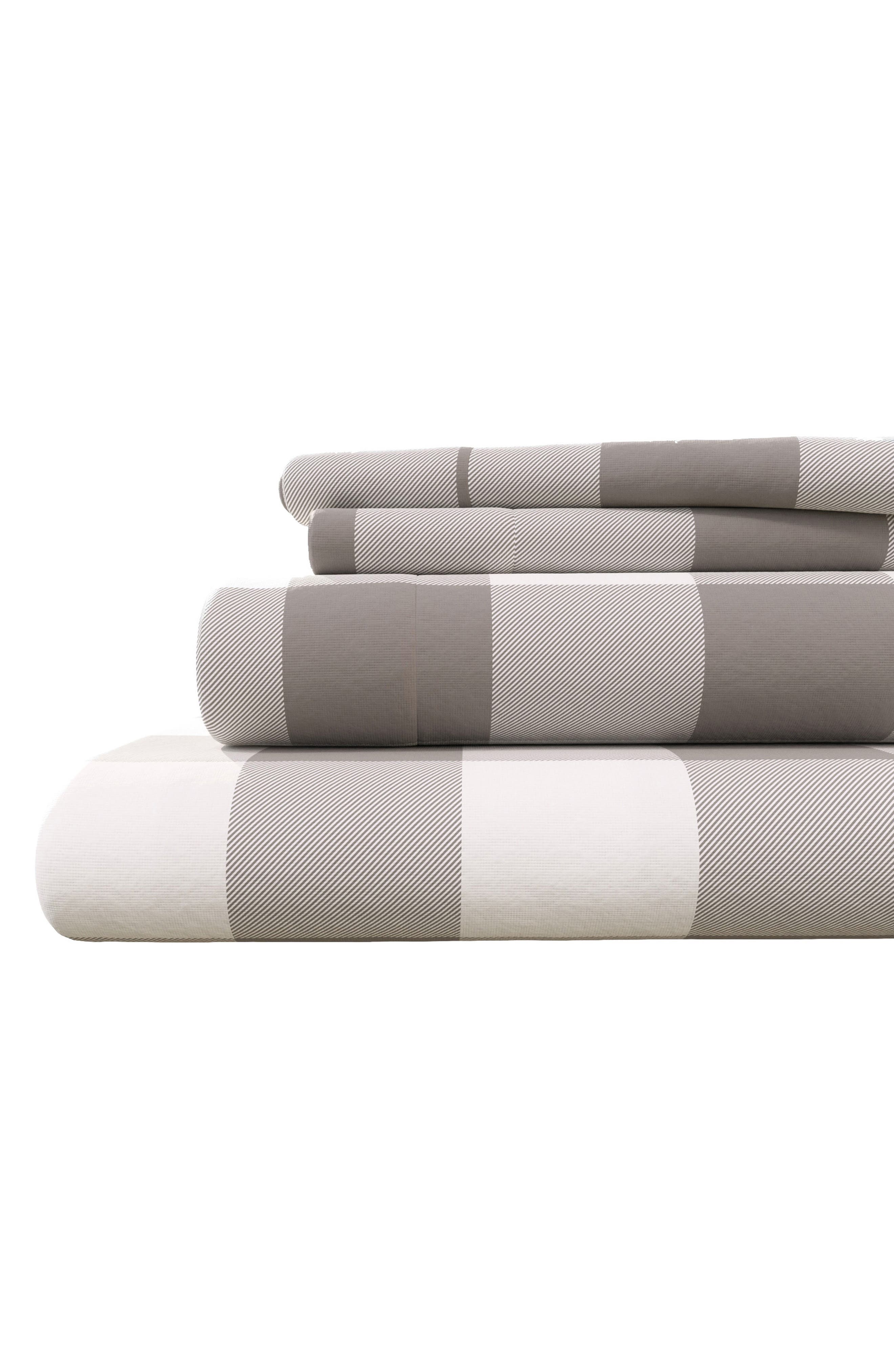 Woven & Weft Turkish Cotton Flannel Plaid Sheet Set