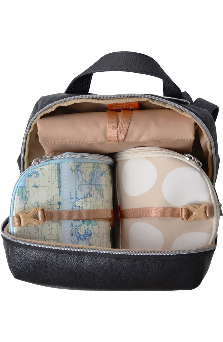 PacaPod Hartland Faux Leather Convertible Diaper Backpack, Alternate, color,