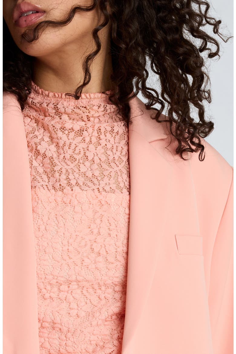 Boyfriend Blazer, Alternate, color, SOFT PEACH