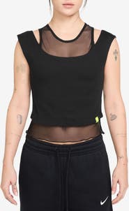 Nike Serena Williams Design Crew Layered Cropped Tank Top