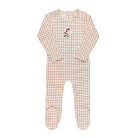 Gingham Owl Collection - Footie