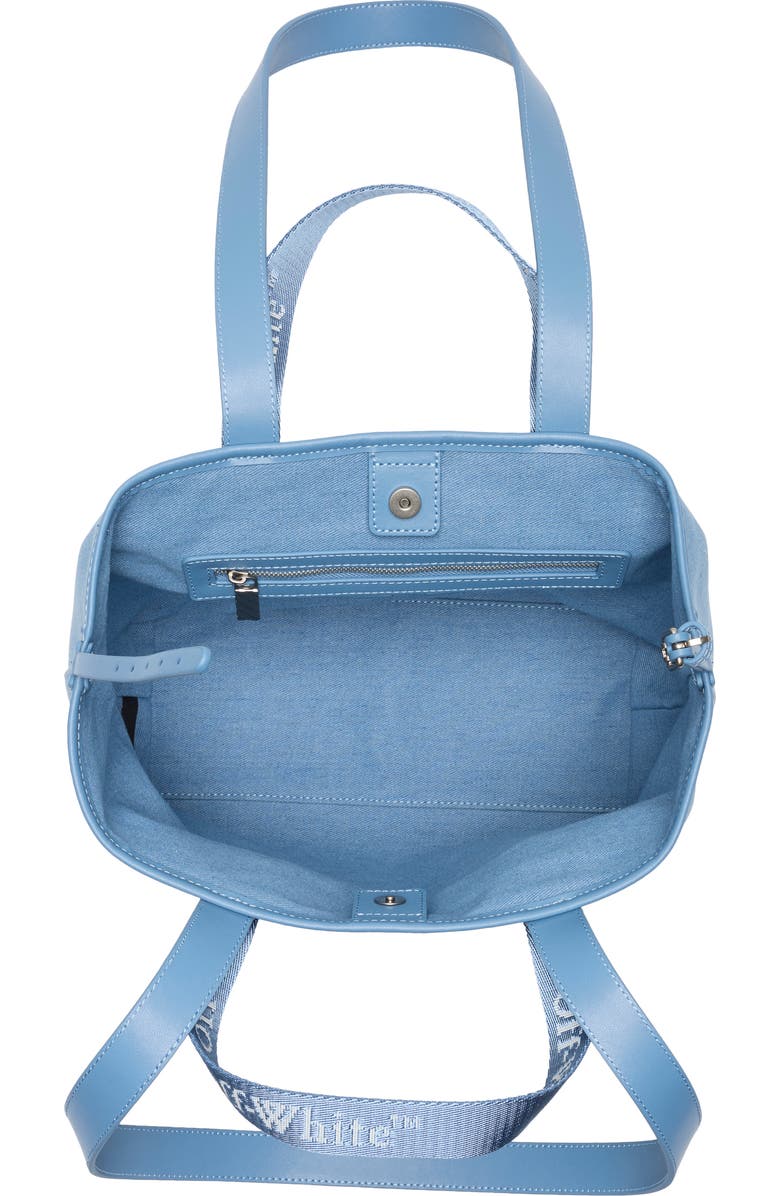 Off-White Small Classic Day Off Denim Tote, Alternate, color, Light Blue