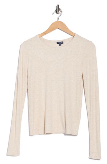 Splendid Shimmer Mock Neck Sweater In Blue