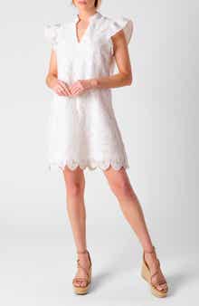 FLYING TOMATO Lace Cap Sleeve Dress