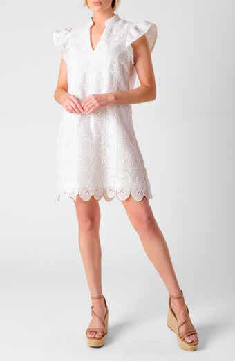 FLYING TOMATO Lace Cap Sleeve Dress