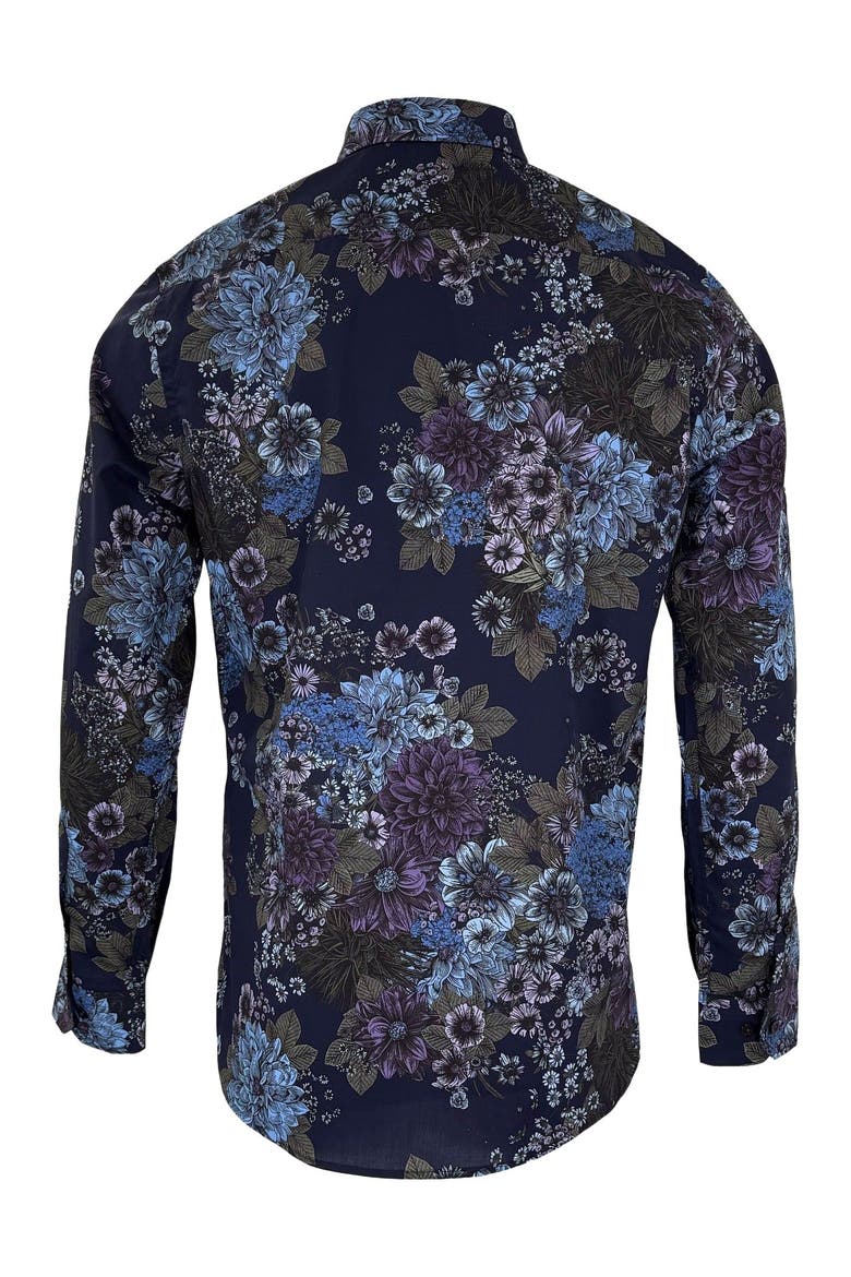 Nicoli Button-Up Shirt, Main, color, Marco Floral Navy