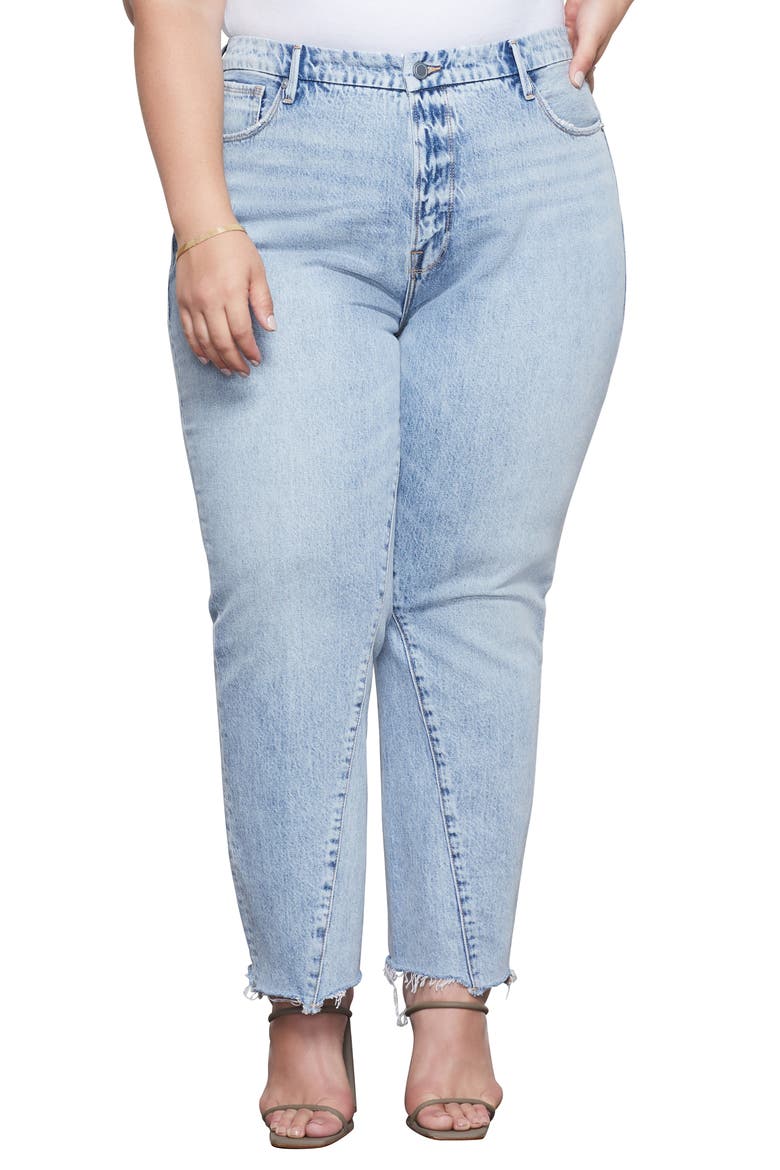 Good Vintage Twisted Seam Straight Leg Jeans, Alternate, color, BLUE361