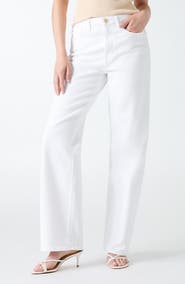 GUESS G011 High Waist Straight Leg Jeans