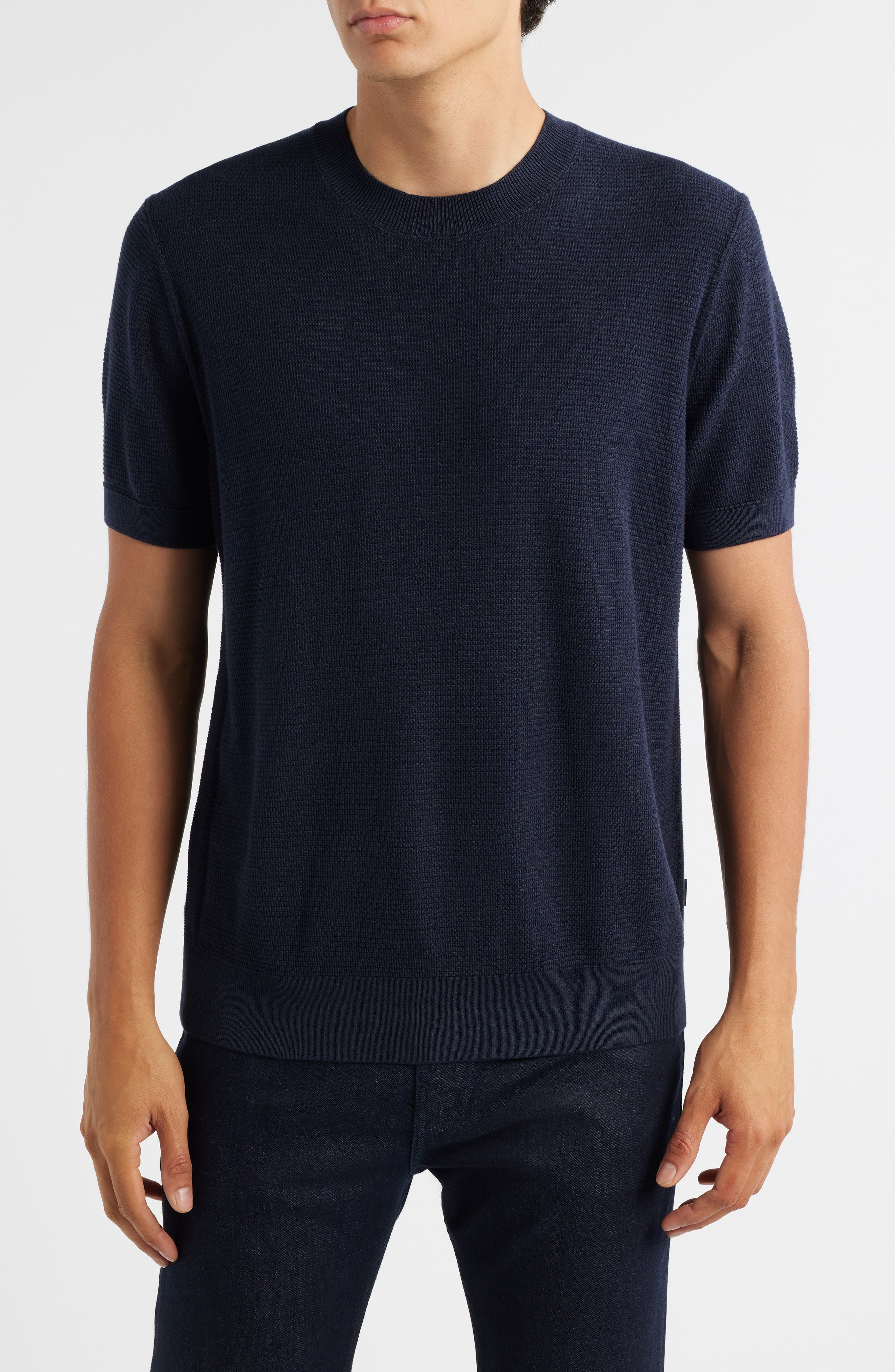 Ianni Cotton Blend Short Sleeve Sweater - image 3