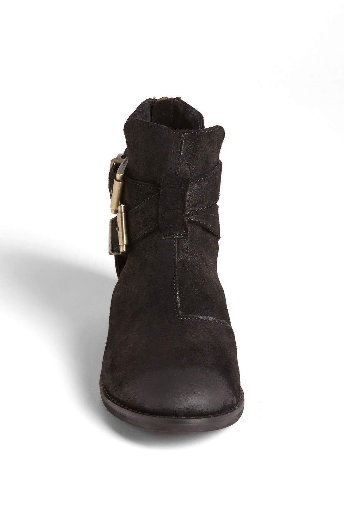 'Cinch' Bootie, Alternate, color, BLACK SUEDE