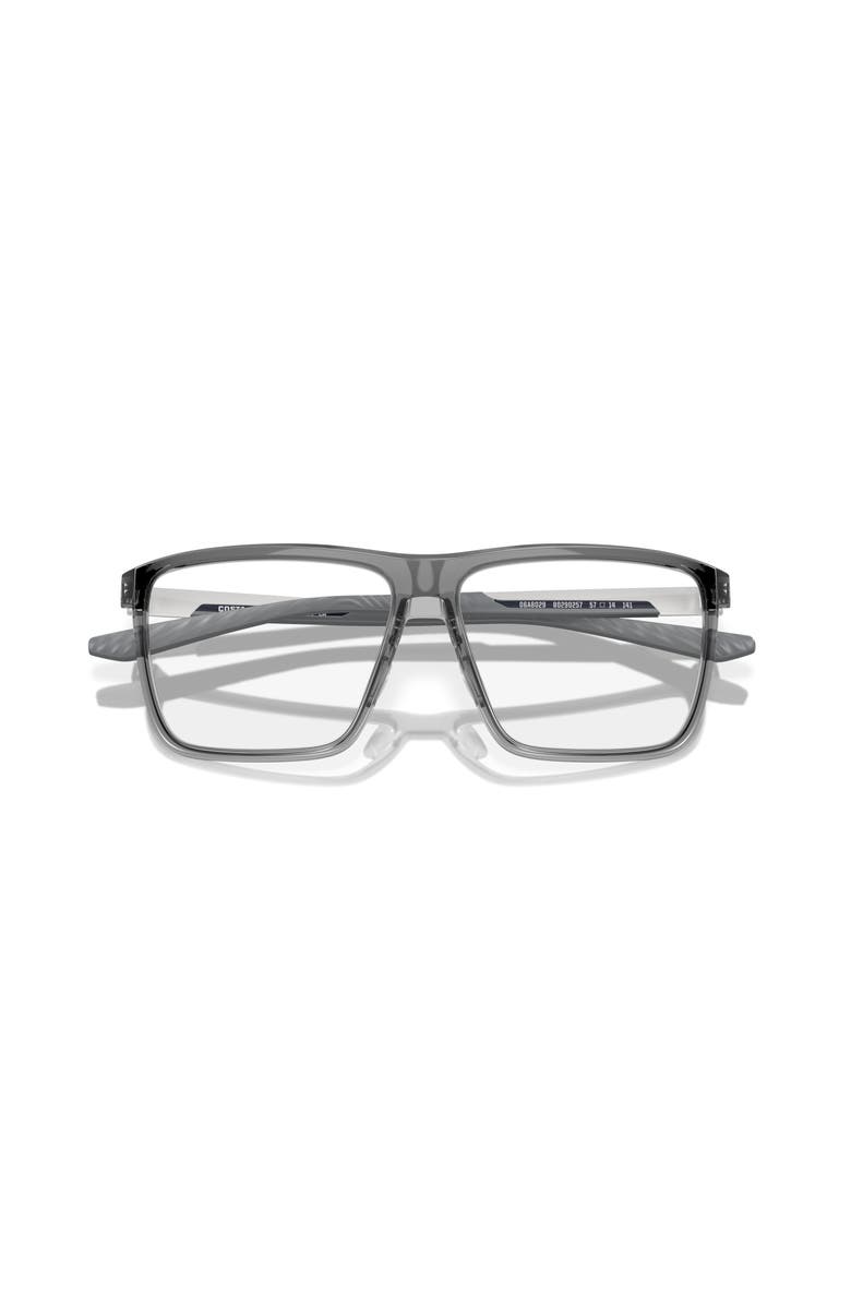 Costa 55mm Rectangle optical glasses, Alternate, color, Grey